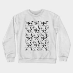 French Bulldog newspaper style Pop Art Seamless pattern Crewneck Sweatshirt